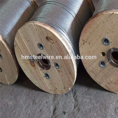 Galvanized Steel guy wire 3/8 galvanized stay wire Steel Cable