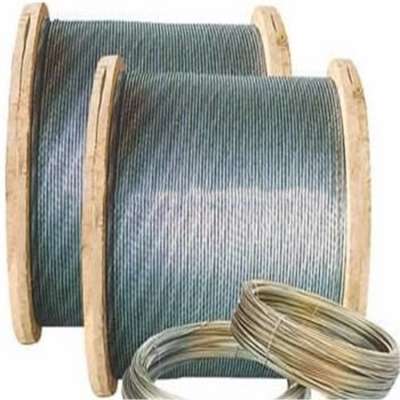 hot dipped electric galvanized stay steel wire iron wire steel strand guy wire rope